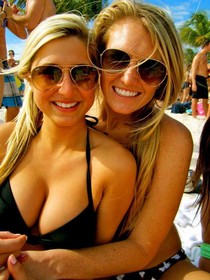 Stunning teen coed in this